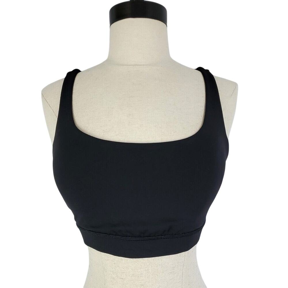Lululemon Energy Sports Bra Women 6 XS Black Lightly Padded Strappy Back Yoga